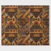 Rustic Southwestern Stripe Pattern (4) Geschenkpapier (Flach)