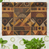 Rustic Southwestern Stripe Pattern (4) Geschirrtuch (Gefaltet)