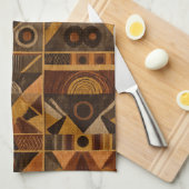 Rustic Southwestern Stripe Pattern (4) Geschirrtuch (Viertel Falte)