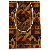 Rustic Southwestern Stripe Pattern (4) Mittlere Geschenktüte (Vorderseite)