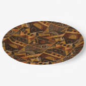 Rustic Southwestern Stripe Pattern (4) Pappteller (Schrägansicht)