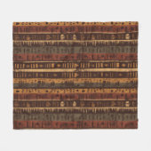 Rustic Southwestern Stripe Pattern (5) Fleecedecke (Vorderseite (Horizontal))