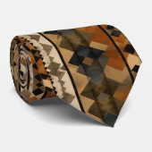 Rustic Southwestern Stripe Pattern (5) Krawatte (Gerollt)