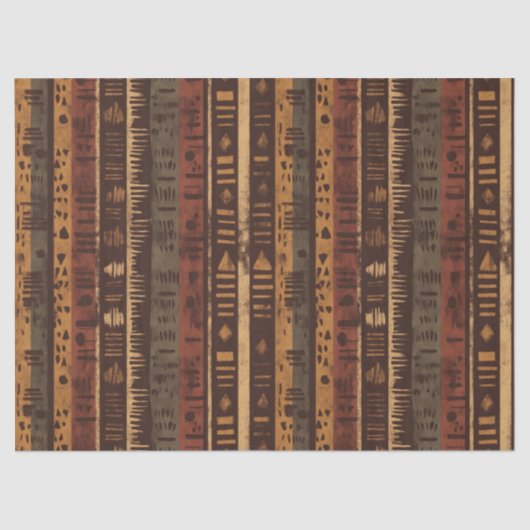Rustic Southwestern Stripe Pattern (5) Seidenpapier (Vorderseite)