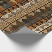 Rustic Southwestern Stripe Pattern (6) Geschenkpapier (Ecke)