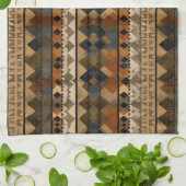 Rustic Southwestern Stripe Pattern (6) Geschirrtuch (Gefaltet)