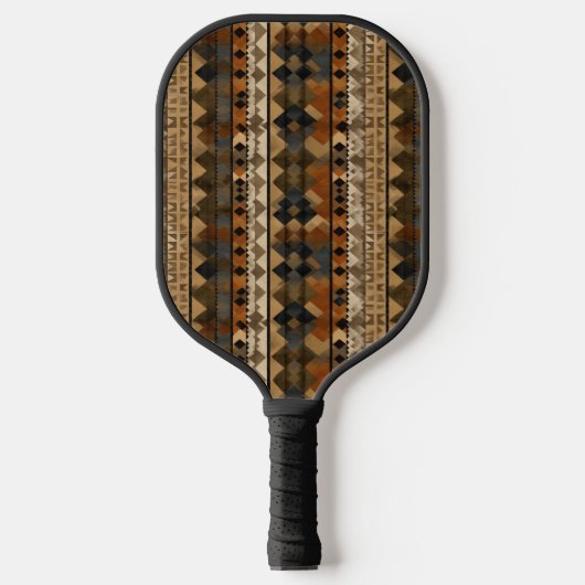 Rustic Southwestern Stripe Pattern (6) Pickleball Schläger (Vorderseite)