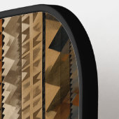 Rustic Southwestern Stripe Pattern (6) Pickleball Schläger (Linke Seite)