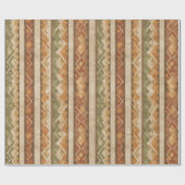Rustic Southwestern Stripe Pattern (7) Geschenkpapier (Flach)