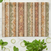 Rustic Southwestern Stripe Pattern (7) Geschirrtuch (Gefaltet)