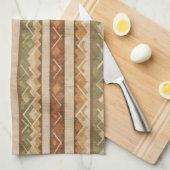 Rustic Southwestern Stripe Pattern (7) Geschirrtuch (Viertel Falte)