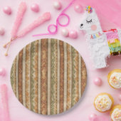 Rustic Southwestern Stripe Pattern (7) Pappteller (Party)
