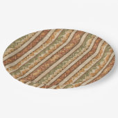 Rustic Southwestern Stripe Pattern (7) Pappteller (Schrägansicht)