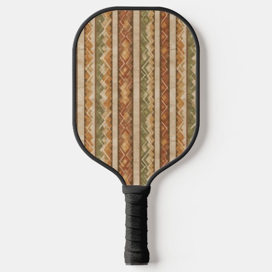 Rustic Southwestern Stripe Pattern (7) Pickleball Schläger (Vorderseite)
