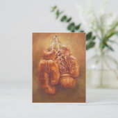Rustic Sports | Boxhandschuh Postkarte (Stehend Vorderseite)
