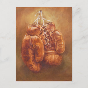 Rustic Sports Boxhandschuh Postkarte