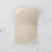 Rustic Starfish Aquamarin Ribbon Vintag Danke (Innenseite)