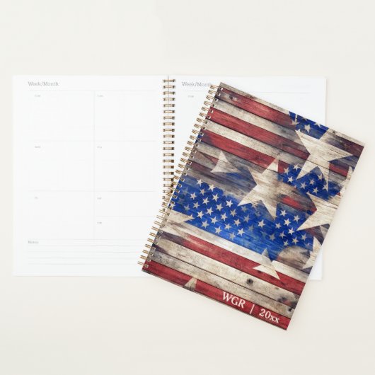 Rustic Stars and Stripes Planer (Anzeige)