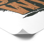 Rustic Stay Wild Hiking Graphic Poster (Ecke)