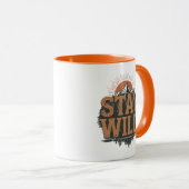 Rustic Stay Wild Hiking Graphic Tasse (VorderseiteRechts)