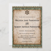 Rustic Steampunk Elegance Viktorianische Hochzeit Einladung (Vorderseite)