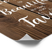 Rustic String lights Jede Liebe Story ist..wedding Poster (Ecke)