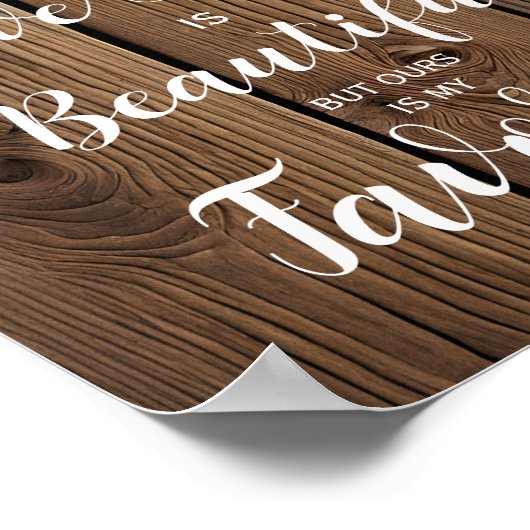 Rustic String lights Jede Liebe Story ist..wedding Poster (Ecke)