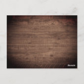 Rustic String Lights Mason Jar Budget Wedding Postkarte (Rückseite)