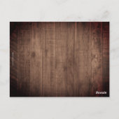 Rustic String Lights Mason Jar Budget Wedding Postkarte (Rückseite)