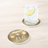 Rustic String Lights Mason Jars Wedding Untersetzer (Seite)