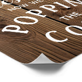 Rustic String lights VERLOBUNG Ankündigungszeichen Poster (Ecke)