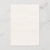 Rustic Summer aesthetic Wildflower Wedding Begleitkarte (Rückseite)