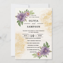 Rustic Summer aesthetic Wildflower Wedding Einladung