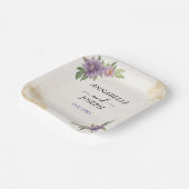 Rustic Summer aesthetic Wildflower Wedding Pappteller (Gewinkelt)