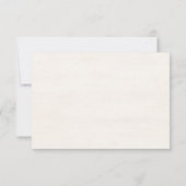 Rustic Summer aesthetic Wildflower Wedding RSVP Karte (Rückseite)