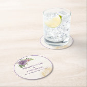 Rustic Summer aesthetic Wildflower Wedding Runder Pappuntersetzer (Vor Ort)