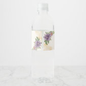 Rustic Summer aesthetic Wildflower Wedding Wasserflaschenetikett (Rückseite)
