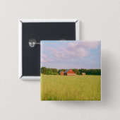 Rustic summer field, Helsingia, Sweden Button (Vorne & Hinten)