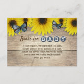 Rustic Sunflower Babydusche Buchungsanfrage Begleitkarte (Vorderseite)