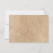 Rustic Sunflower Blue Yellow Wedding RSVP Card Karte (Rückseite)