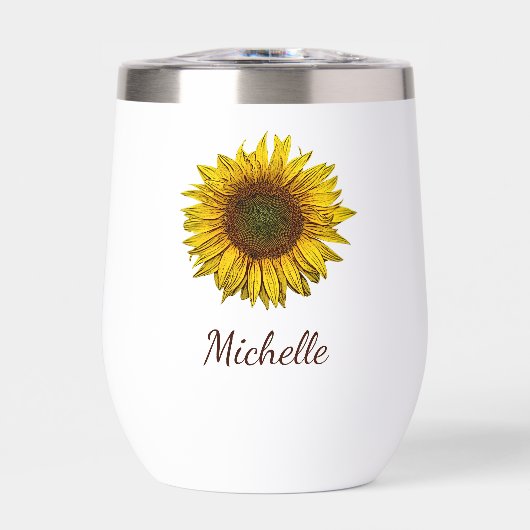 Rustic Sunflower Boho Botanical Personalized (Vorderseite)