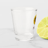 Rustic Sunflower Boho Floral Cute Girly Schnapsglas (Links)