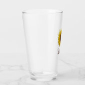 Rustic Sunflower Boho Floral Personalized Glas (Rechts)