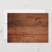 Rustic Sunflower Bridal Dusche Einladungskarte Einladung (Rückseite)