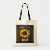 Rustic Sunflower Bridesmaid Tragetasche (Vorne)