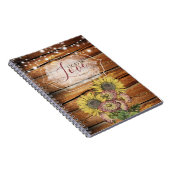 Rustic Sunflower Christlich Journal Notebook Notizblock (Rechte Seite)