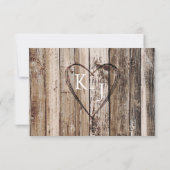 Rustic Sunflower RSVP Card Karte (Rückseite)