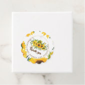 Rustic Sunflower Themed Baby Dusche Gefallen Gesch Geschenkanhänger (Beispiel)