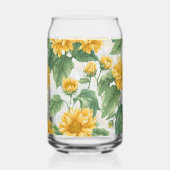 Rustic Sunflower Watercolor Floral Farmhouse Drink Dosenglas (Rechts)