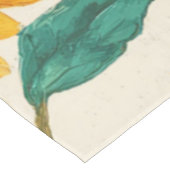 Rustic Sunflower Watercolor Floral Farmhouse Tischdecke (Schrägansicht)